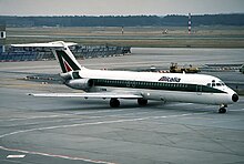 Un Douglas DC-9 di Alitalia