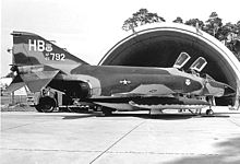 7th Tactical Fighter Squadron F-4D Phantom at Spangdahlem AB during an annual Crested Cap deployment[note 6]