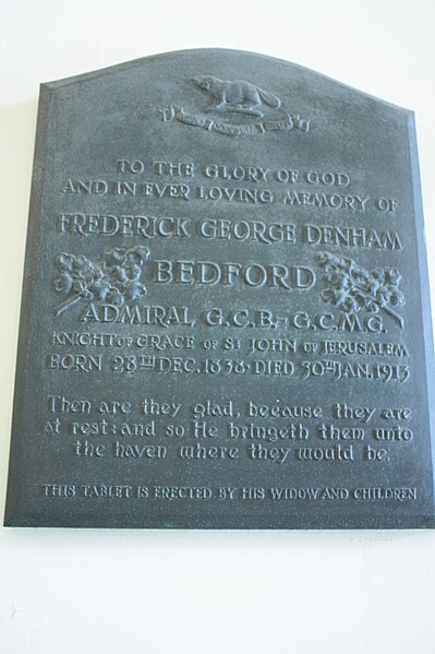File:Memorial to Frederick George Denham Bedord, Greenwich Hospital Chapel.jpg