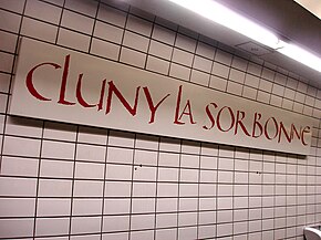 Metro de Paris - Ligne 10 - Cluny - La Sorbonne 04.jpg