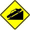 Steep descent