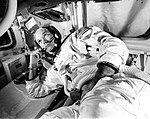 Колинс током тренинга за лет Апола 11, 1969. године