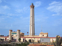 מגדלור בבסיס של צבא מרוקו בבוז'דור