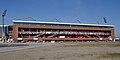 Deutsch: Gegengerade des Millerntor-Stadions in Hamburg-St. Pauli, Blick vom Heiligengeistfeld.