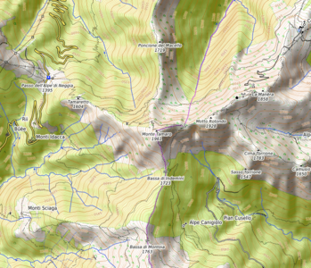 OpenTopo map (Beschreibung ergänzbar in weiteren Sprachen)