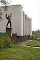 The entrance to the Mikhailo Kotsyubinksy museum in Chernihiv