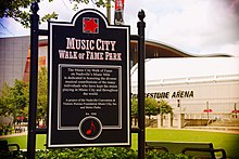 Music City Walk of Fame Park sign, Nashville Music City Walk of Fame Park sign, Nashville.jpg