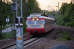 NSB Type 69-73 at Holmlia Station.jpg