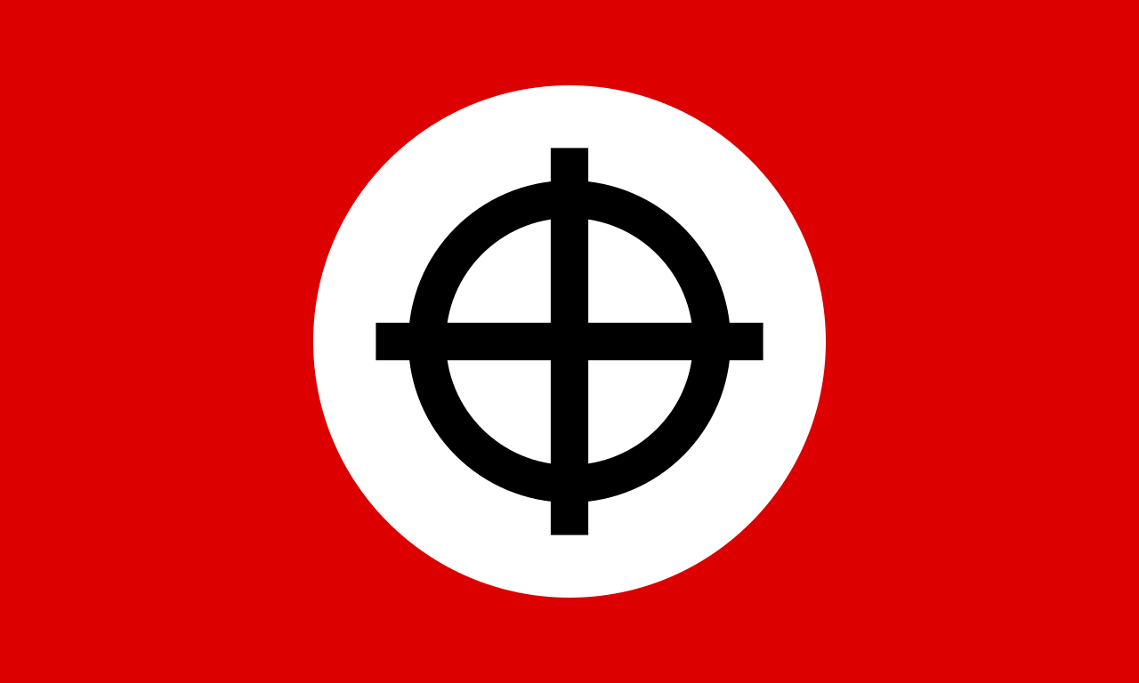 1280px Neo Nazi celtic cross flag.svg