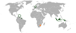 Kaart met daarop Koninkrijk der Nederlanden en Zuid-Afrikaansche Republiek