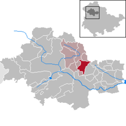 Tidigare läge för kommunen Neunheilingen i Unstrut-Hainich-Kreis
