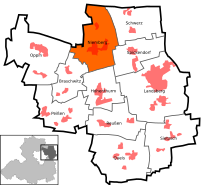Нимберг на карте городского округа