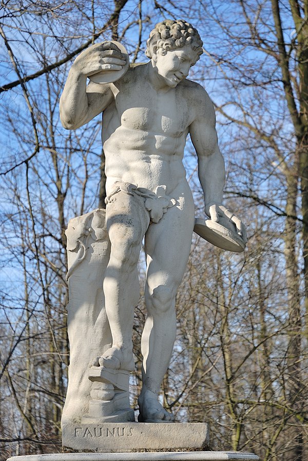 Statue of Faunus at Schloss Nordkirchen