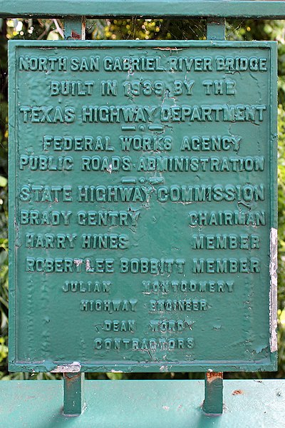 File:North San Gabriel River Bridge Plaque.jpg