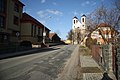 Čeština: Severní pohled do ulice Kaštanová v Přibyslavicích, okr. Třebíč. English: North view of Kaštanová street in Přibyslavice, Třebíč District.