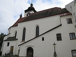 Farní kostel Nejsvětější Trojice v Novém Městě nad Metují.