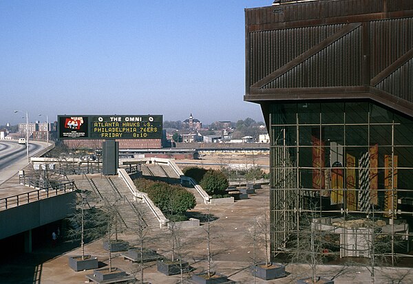 The Omni was the site of the 1988 Democratic National Convention