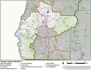 <span class="mw-page-title-main">Oregon's 1st Senate district</span> Oregons State district, the 1st one