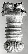 Ornament with heads of roaring lions, possibly the terminal of a sword or dagger hilt MET hb54 117 20a.jpg