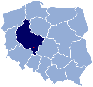 Розташування міста Острув Велькопольский