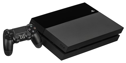 De PlayStation 4 met de DualShock 4-controller.