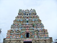 The entrance to the Pasupatiswarar Temple Pandanallur Pasupatiswarar Temple.jpg