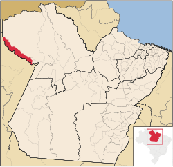 Localização de Faro no Pará