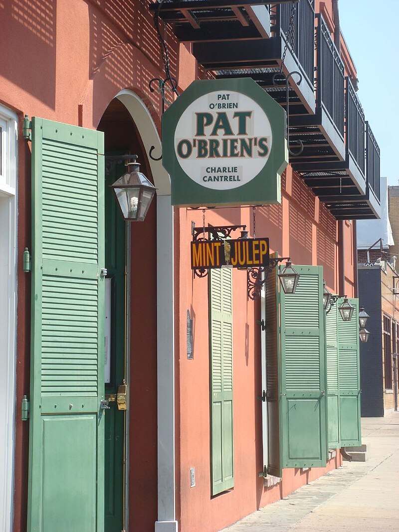 Pat O'Brien's Bar Hurricane Glass