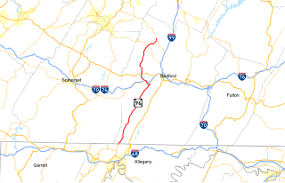 Pennsylvania Route 96 highway in Pennsylvania