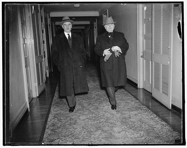 Murray (left) with John L. Lewis in 1937