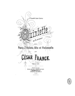 Piano Quintet (Franck) Piano quintet composed by César Franck
