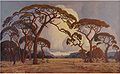 Paysage de la brousse sud-africaine (1928) par Jacobus Hendrik Pierneef