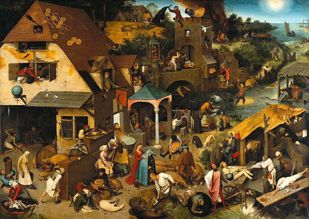 "Netherlandish Proverbs" by Pieter Bruegel the Elder