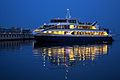 Pleasure boat in the bay of Baku, Azerbaijan