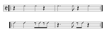 2-3 clave (top) with ponchando figure (bottom). Ponchando.jpg