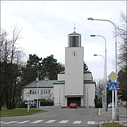 Praha, Stresovice - evangelicky kostel na namesti Pred Bateriemi.jpg