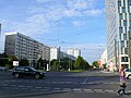 Vue depuis le quartier de Mitte, Friedrichshain est à droite.