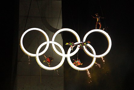 Entzündung der Olympischen Ringe: in de:Olympische Jugend-Sommerspiele 2018 und auf der Hauptseite