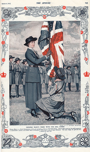 Princess Mary and Girl Guides, 1922