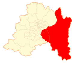 Location in the Santiago Metropolitan Region