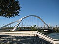 The Puente de la Barqueta connects the Macarena neighborhood with Isla de la Cartuja