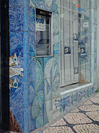 Querubim Lapa, revestimento de azulejos, Casa da Sorte, Lisboa, 1963