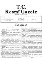 Türkiyə Respublikasının Rəsmi Qəzeti üçün miniatür