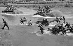 Переправа войск 1-го Украинского фронта, 1944 год.
