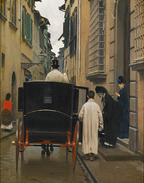 File:Raffaello Sorbi-Boarding the Carriage, Rome.jpg