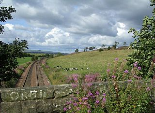 Cumbernauld Line Railroad line in Glasgow, Scotland, UK