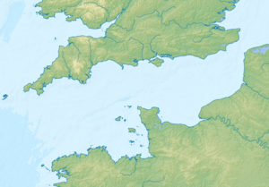 イギリス海峡の位置（イギリス海峡内）