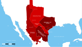 Localização de República do Texas