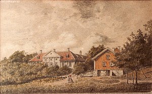 Särö säteri omkring 1870