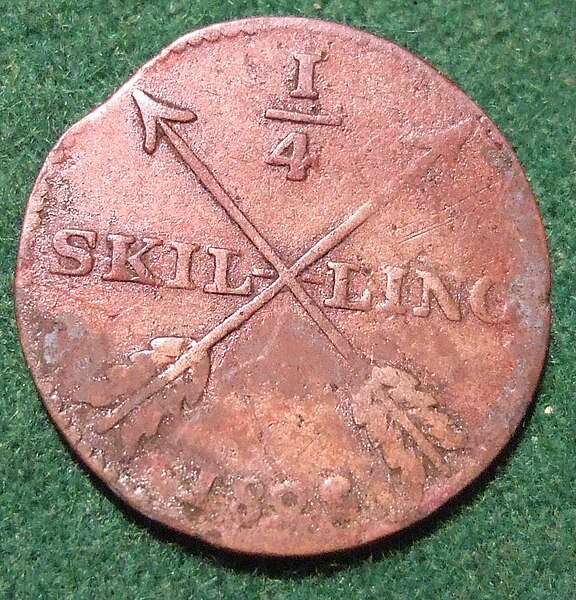 File:SWEDEN 1828 -CHARLES XIV ONE QUARTER SKILLING b - Flickr - woody1778a.jpg